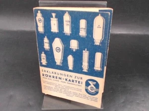 Erklärungen zur Röhren-Kartei. Teil 2. Drenkelfort, Hans: - Bild 1 von 5
