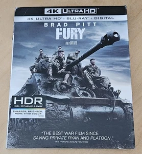 Fury ( 4K Ultra HD + Blu-Ray ) New Sealed Slipcover - Picture 1 of 2