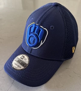 Gorra New Era Niño-Juventud Milwaukee Brewers 39THIRTY Malla Elástica NUEVA - Imagen 1 de 5