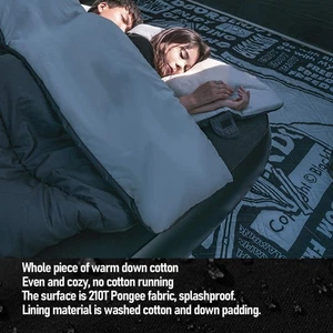 Sleeping Bag For Adults Polyester Down Cotton Portable Sleeping Bag Camping - Picture 1 of 18