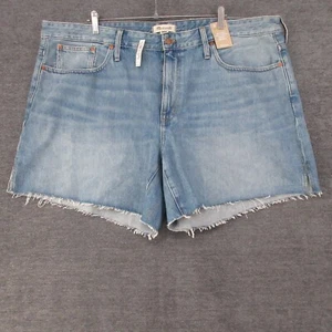 Madewell Shorts Damen 20W Relaxed Mid Length Jeansshorts Cut Off Light Wash - Bild 1 von 15