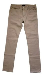 Uniqlo Men's Skinny Stretch Tapered Tan Jeans Size 32x34