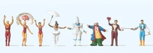 Preiser 20254 HO/OO Gauge - Circus Artists (8) Figure Set for Scenery Dioramas - Picture 1 of 1
