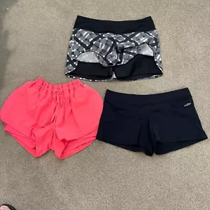 Lorna Jane Size S Womens Bundle of 2 Shorts & 1 Skort Activewear Gym Yoga - Foto 1 di 11