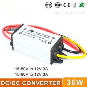 24V 36V 48V 60V to 12V 3A DC to DC Buck Converter Step-down Golf Cart Cars Solar - Picture 1 of 9