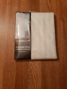 "Cortina de ducha Bolinas Peva Butterfly Home Fashions - blanca - talla: 70""x72" - Imagen 1 de 4