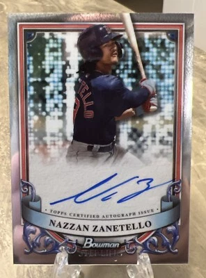 2024 Bowman Sterling Prospect Autograph Nazzan Zanetello #PA-NZ Auto - Image 1 of 2