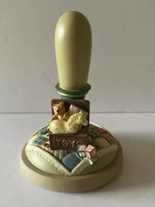 Bolso marrón vintage con estampilla de galletas artísticas ""Tofre de juguete n.o 20" 1996 - Imagen 1 de 7