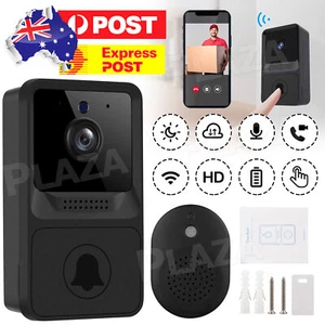 Wireless Doorbell-Video Door Bell WiFi Smart Intercom Ring Security Phone Camera - Picture 1 of 10