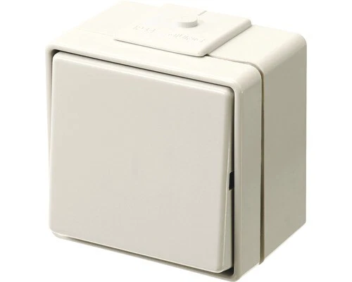 Jung 606 W Feuchtraum Wippschalter Universal Aus-Wechsel Aufputz IP44 grau WG600 - Bild 1 von 1