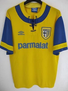AC PARMA 1994-1995 Final UEFA Parmalat camiseta shirt trikot maillot maglia XL - Picture 1 of 5