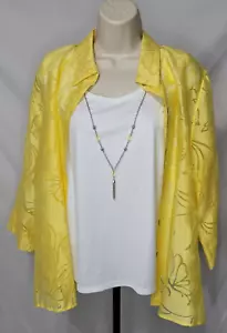 Blusa de 2 piezas Alfred Dunner con collar talla pequeña grande - Imagen 1 de 3