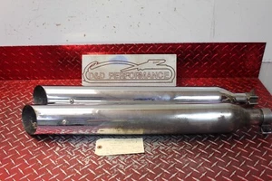 2009 HARLEY ELECTRA GLIDE 3.5'' SLASH CUT EXHAUST SLIP ONS 1999 - 2016 EG122 - Picture 1 of 18