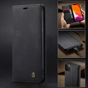 CaseMe Magnetic Leather Case iPhone 16 15 14 13 12 11 Xs XR Pro Max Mini 8 6+ - Picture 1 of 60