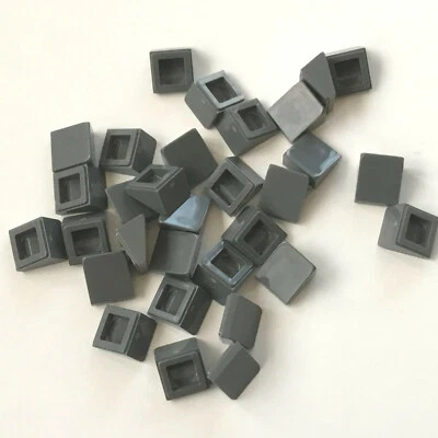 30 Lego Dachsteine Schrägsteine 1x1x2/3 neu-dunkelgrau NEU 54200