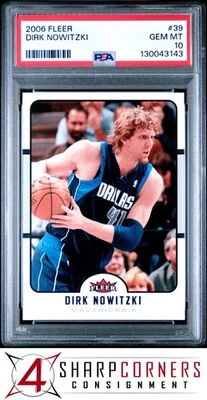 Fleer #39 2006 Dirk Nowitzki Mavericks Hof Pop 2 PSA 10 Foto 1 de 2