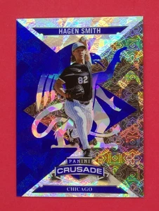 2025 Panini Crusade Crusade Hagen Smith Blue Cracked Ice #74 White Sox - Picture 1 of 2