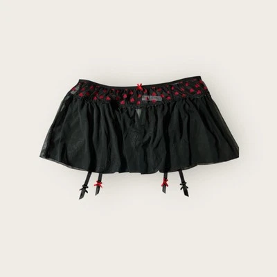 Cintos de liga Lane Bryant cacique quadril preto renda malha abertura traseira tamanho 22/24 - Imagem 1 de 3