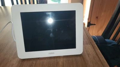 Hello Robin 8” Talking Day Clock Calendar for Dementia Alzheimers White - Image 1 of 3