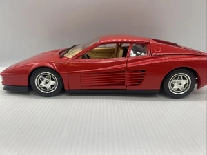 1/18 Bburago 1984 Red Ferrari Testarossa jm 3019 NO BOX - Picture 1 of 24