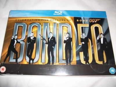 JAMES BOND - BOND 50 BLU RAY BOXSET - 22 FILMS & 130 HOURS OF BONUS FEATURES - Image 1 of 2