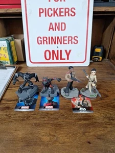 Disney Infinity 3.0 Lot Of 4 figures With Cards Pre Owned - Picture 1 of 4