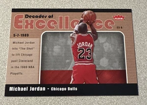 Fleer Decades of Excellence #3 2007-08 Michael Jordan Chicago Bulls - Imagen 1 de 2