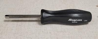 Llave driver de tuerca de unidad Snap-On 1/4" 7-1/4" negra mango duro vástago estándar Foto 1 de 4