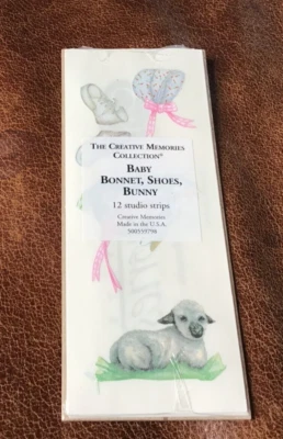 Creative воспоминания для скрапбукинга наклейки BABY GIRL КАПОТ ТУФЛИ ЯГНЕНКА - упаковка из 12 - Изображение 1 из 2