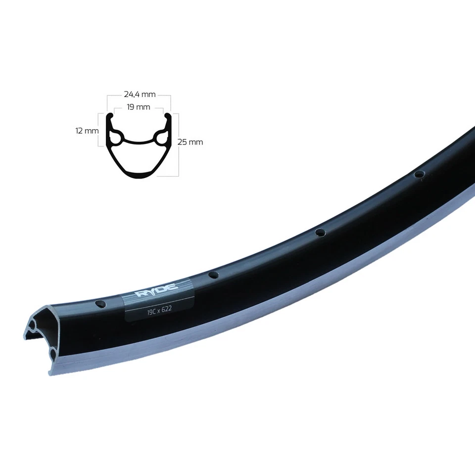 Fahrrad Felge Felgenring Ryde X-Plorer 28 Zoll 36 Loch schwarz 622-19 Hohlkammer - Bild 1 von 1