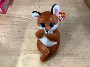 Neu! Ty Beanie Babys Bäuche WITT der Rotfuchs 6" Größe Neu mit Etikett - Bild 1 von 4