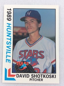 1989 Huntsville Stars-Southern League-BEST Baseball Card-David Shotkoski