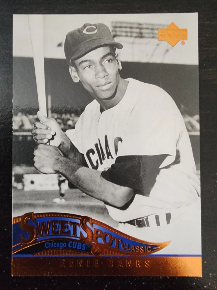 ERNIE BANKS 2005 UPPER DECK SWEET SPOT CLASSIC #29 CHICAGO CUBS MLB BASEBALL - Image 1 of 2
