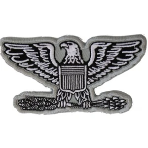 "Parche bordado (hierro), insignia militar coronel águila, 4"" x 2" - Imagen 1 de 4