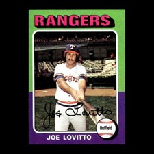 Joe Lovitto 1975 Topps Texas Rangers #36 GM R305