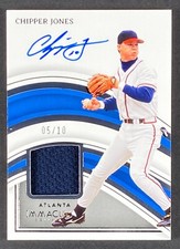 2023 Panini Immaculate Chipper Jones (Braves) #AM-CJ Auto Materials /10