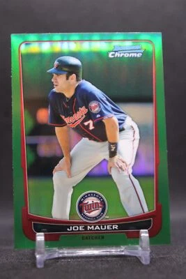 Joe Mauer #170 2012 Bowman Chrome Green Refractors Minnesota Twins - Image 1 of 2