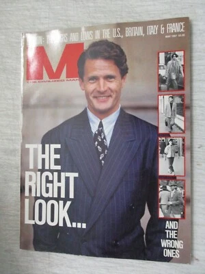M THE CIVILIZED MAN MAGAZINE MAY 1987 THE RIGHT LOOK PETER DRUCKER NO LABEL HTF - Image 1 of 2