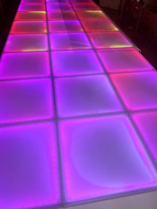 NEW LED WATERPROOF DANCE FLOOR (16X13) warranty, DMX controller, case included! - Picture 1 of 5