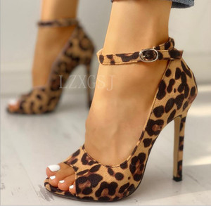 leopard fur heels