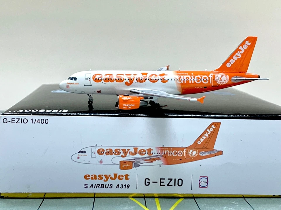 Panda Models / Gemini Scale 1:400 Easyjet Airbus A319 "UNICEF" G-EZIO - Image 1 of 1