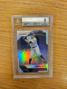 2017 #1 Aaron Judge Panini Prizm New York Yankees BAS Card - BECKETT 9 - Foto 1 di 2