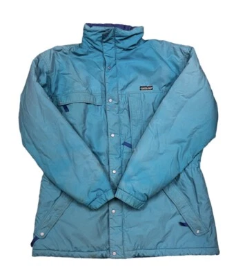 Vintage Patagonia Men’s Full Zip Blue Parka Winter Jacket Size Medium Outdoor - Image 1 of 4