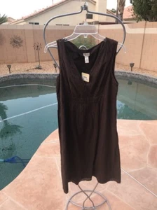 Bass Woman's Poka Dot V Neck Dress New $59 Express 2 U Size 6 M - Picture 1 of 5