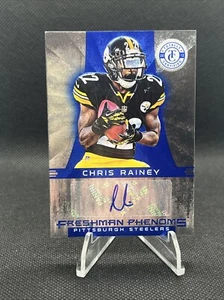 Chris Rainey, Pittsburgh Steelers, 2012 totalmente certificado, radiocontrol automático, azul #114 - Imagen 1 de 4