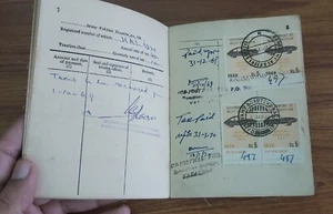 1969 70 PAKISTAN 6 X 5 RS FISCAL REVENUE STAMPS ON PAKISTAN FITNESS DOCUMENT - Picture 1 of 8