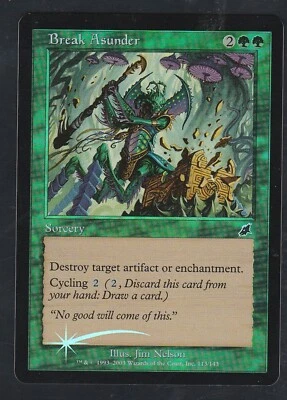 Magic the Gathering BREAK ASUNDER #113/143 Scourge Green Foil Common 2003 NM - Image 1 of 2