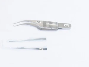SS Colibri Corneal Forceps 0.12mm 1x2 Teeth Tying Platform Overall Length 85mm - Picture 1 of 7