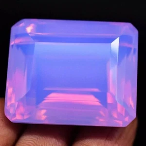 434.60 Ct Large Ethiopian Natural Purple-Pink Opal Emerald Cut Loose Gemstone - Picture 1 of 5