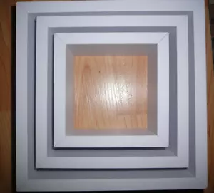 Lot of 3 New White Wood Shadow Boxes- Square 6" , 8", 10" - Picture 1 of 5